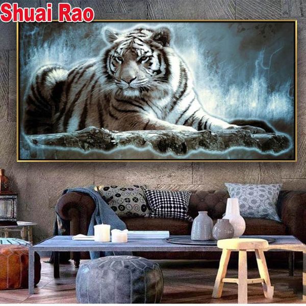diamond painting large size 5d black and white tiger embroidery animal art picture for living room cuadros decor
diamond painting large size 5d black and white tiger embroidery animal art picture for living room cuadros decor
