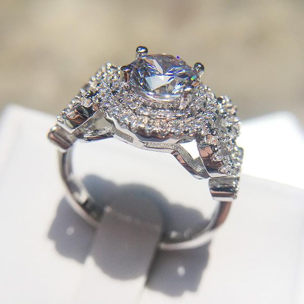cluster rings fashion 925 sterling silver round cut for women men dazzling zircon flower party weeding gifts fine jewelry anillos mujer, Golden;silver
cluster rings fashion 925 sterling silver round cut for women men dazzling zircon flower party weeding gifts fine jewelry anillos mujer, Golden;silver