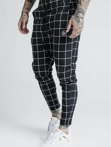 spring and autumn selling trendy women pants brand siksilk printing plaid polyester cotton fitness running training mens trousers, Black
spring and autumn selling trendy women pants brand siksilk printing plaid polyester cotton fitness running training mens trousers, Black