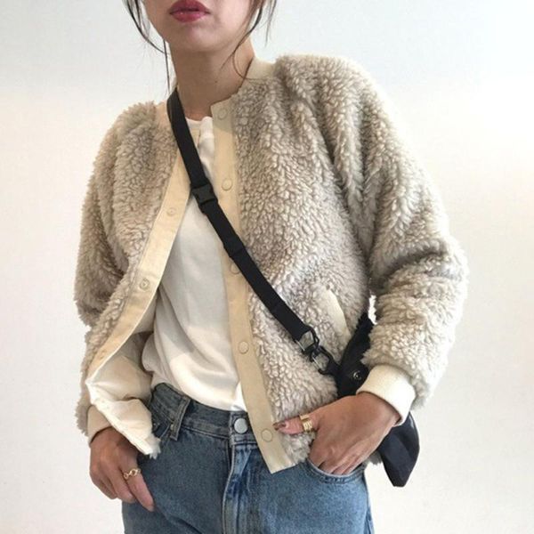 winter women jackets polar fleece fashion flight jacket streetwear teddy coat korean cozy female outwear overcoat women's, Black;brown
winter women jackets polar fleece fashion flight jacket streetwear teddy coat korean cozy female outwear overcoat women's, Black;brown