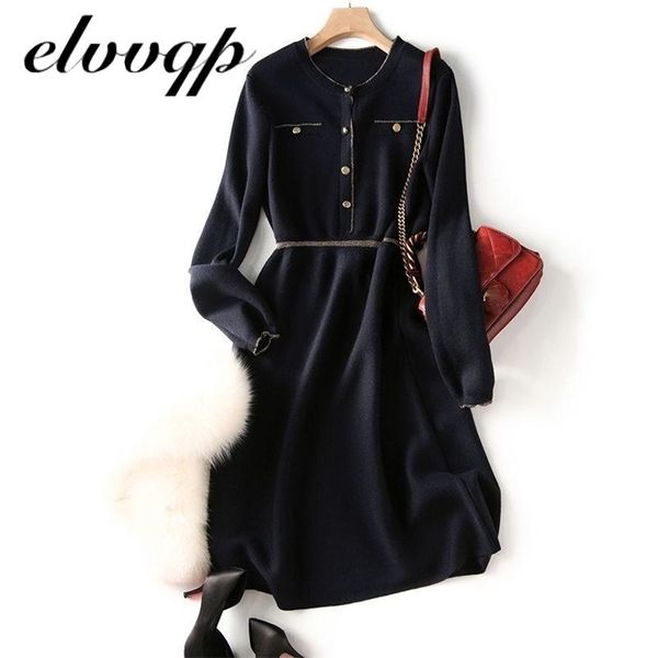 knitted long sleeve dres slim bodycon autumn korean elegant fall winter button o neck sweater midi ribbed 211220, Black;gray
knitted long sleeve dres slim bodycon autumn korean elegant fall winter button o neck sweater midi ribbed 211220, Black;gray