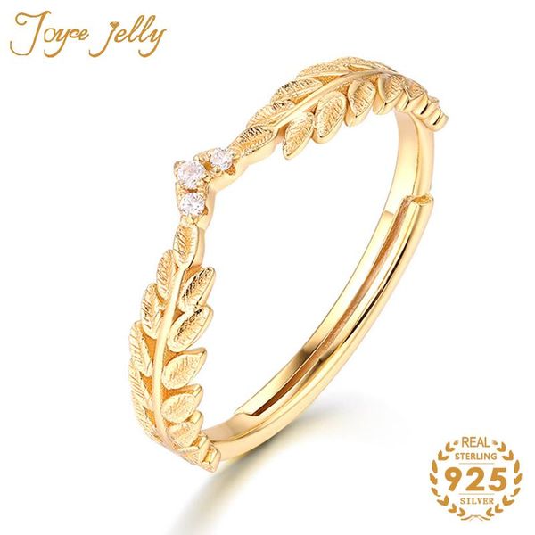 cluster rings joycejelly women jewelry ring 925 sterling silver gold color adjustable olive leave design 2021 style for fashion gifts, Golden;silver
cluster rings joycejelly women jewelry ring 925 sterling silver gold color adjustable olive leave design 2021 style for fashion gifts, Golden;silver