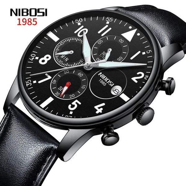 wristwatches nibosi mens watches brand leather chronograph waterproof sport automatic date quartz watch for men relogio masculino, Slivery;brown
wristwatches nibosi mens watches brand leather chronograph waterproof sport automatic date quartz watch for men relogio masculino, Slivery;brown