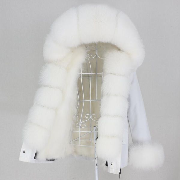 women's fur & faux 2021 waterproof short parka real liner coat winter jacket women natural raccoon collar hood outerwear streetwear, Black
women's fur & faux 2021 waterproof short parka real liner coat winter jacket women natural raccoon collar hood outerwear streetwear, Black