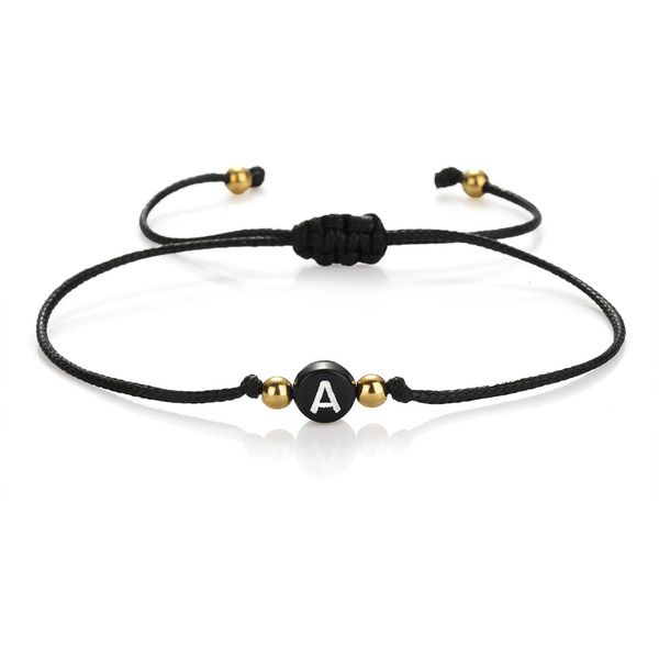 handmade 26 initial bracelet black red thread string rope women men initials name adjustable bracelets statement couple jewelry, Golden;silver
handmade 26 initial bracelet black red thread string rope women men initials name adjustable bracelets statement couple jewelry, Golden;silver