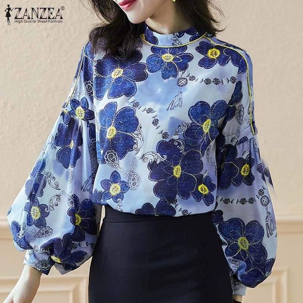 women's blouses & shirts womens fashion satin 2021 autumn printed loose tunic zanzea elegant long sleeve office lady casual blusa femi, White
women's blouses & shirts womens fashion satin 2021 autumn printed loose tunic zanzea elegant long sleeve office lady casual blusa femi, White