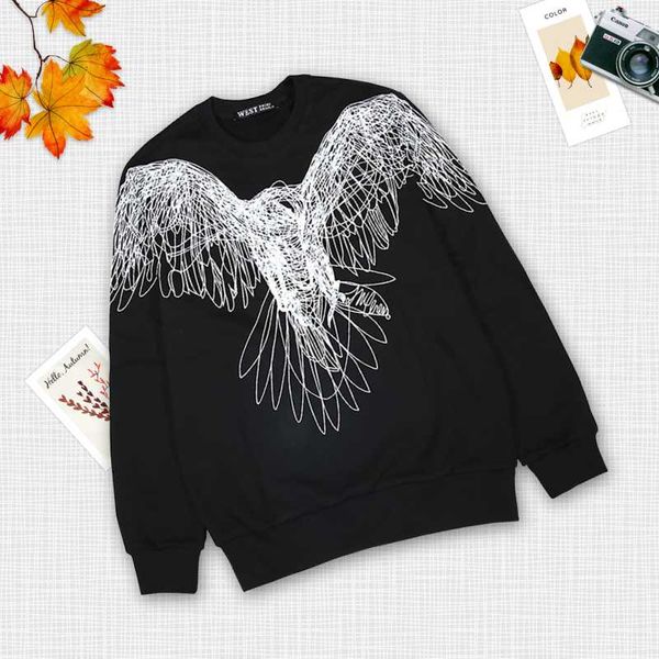 women's hoodies & sweatshirts men women flying eagle graphic couple spring autumn fashion casual long sleeve pullovers streetwear cloth, Black
women's hoodies & sweatshirts men women flying eagle graphic couple spring autumn fashion casual long sleeve pullovers streetwear cloth, Black
