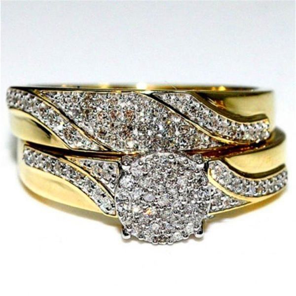 wedding rings luxury female crystal stone ring set vintage yellow gold stacking for women promise band engagement, Slivery;golden
wedding rings luxury female crystal stone ring set vintage yellow gold stacking for women promise band engagement, Slivery;golden