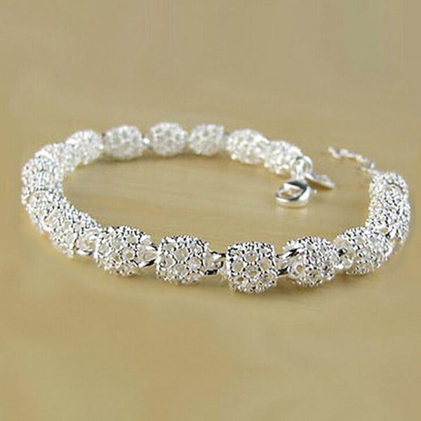 link, chain bracelet silver color jewelry hollow out bead fashion for women crystal bangles christmas gift#nd, Black
link, chain bracelet silver color jewelry hollow out bead fashion for women crystal bangles christmas gift#nd, Black