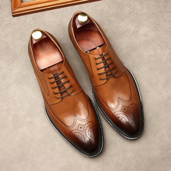 large size eur45 black / brown tan oxfords prom shoes mens business genuine leather wedding dress
large size eur45 black / brown tan oxfords prom shoes mens business genuine leather wedding dress