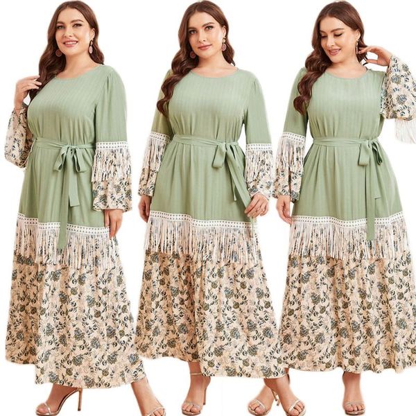 ethnic clothing women lace tassel long dress muslim floral print patchwork spring summer abaya islamic arab turkish belt fashion, Red
ethnic clothing women lace tassel long dress muslim floral print patchwork spring summer abaya islamic arab turkish belt fashion, Red