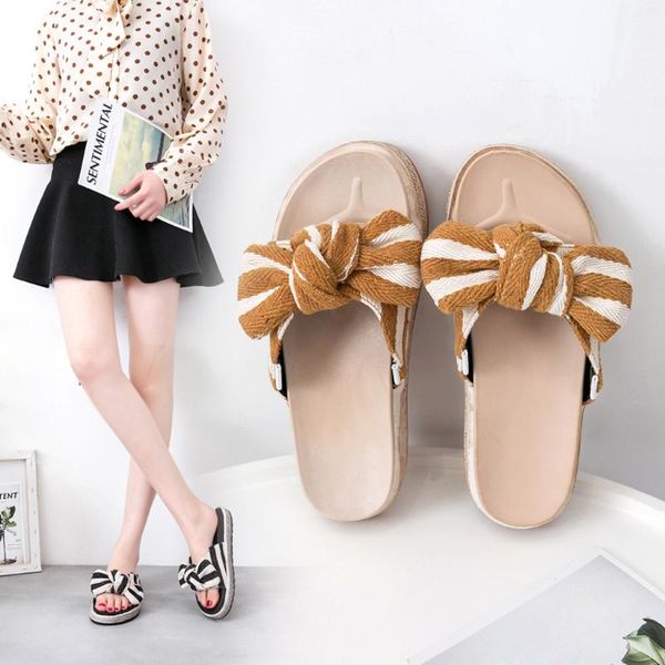dress shoes slippers sandals women's muffin with summer bow casual female soft beach d9#, Black
dress shoes slippers sandals women's muffin with summer bow casual female soft beach d9#, Black