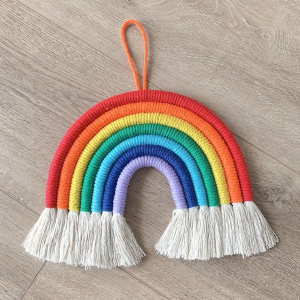 weaving hand-woven tassel macrame rainbow wind chimes hanging ornaments toy room home decoration diy accessories decorative objects & figuri
weaving hand-woven tassel macrame rainbow wind chimes hanging ornaments toy room home decoration diy accessories decorative objects & figuri