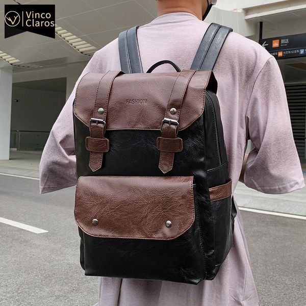 vintage panelled backpacks travel large capacity back pack leather luxury backpack designer bookbag mochila
vintage panelled backpacks travel large capacity back pack leather luxury backpack designer bookbag mochila