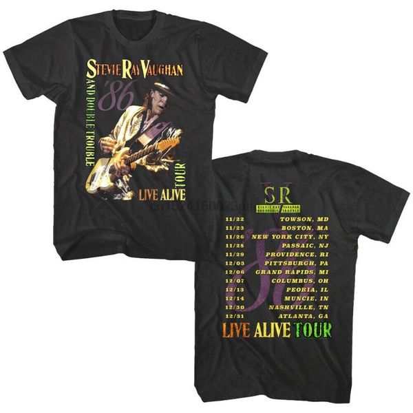 men's t-shirts stevie ray vaughan double trouble mens t shirt live alive tour dates 1986 tee(1), White;black
men's t-shirts stevie ray vaughan double trouble mens t shirt live alive tour dates 1986 tee(1), White;black