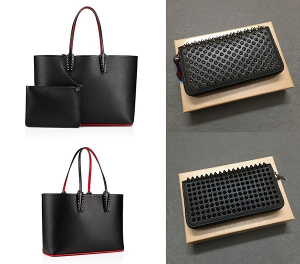 wallet+handbag fashion women men shoulder bag genuine leather rivets spikes bow crossbody tote designer handbags shopping bags, Red;black
wallet+handbag fashion women men shoulder bag genuine leather rivets spikes bow crossbody tote designer handbags shopping bags, Red;black