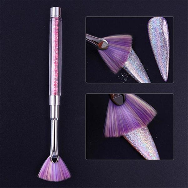 nail brushes glitter powder drawing pen rhinestone handle fan shaped art dust remover brush for girl, Yellow
nail brushes glitter powder drawing pen rhinestone handle fan shaped art dust remover brush for girl, Yellow