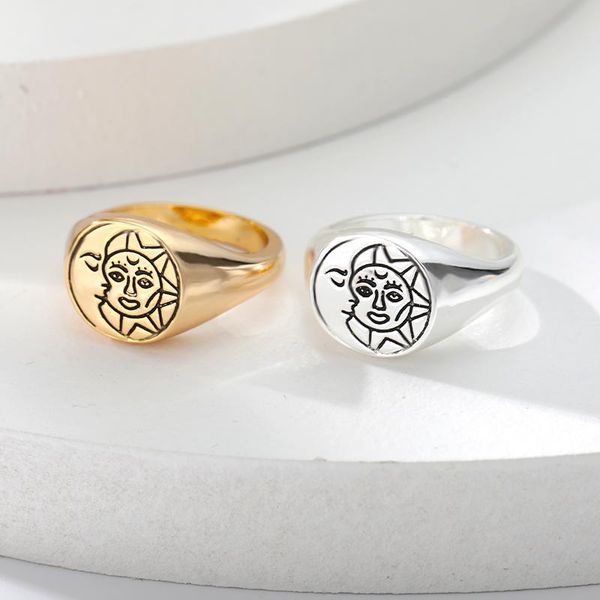 wedding rings icftzwe vintage sun moon for women stainless steel gold face punk ring party accessories jewelry gift, Slivery;golden
wedding rings icftzwe vintage sun moon for women stainless steel gold face punk ring party accessories jewelry gift, Slivery;golden