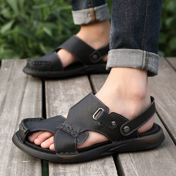 slippers summer men leather sandals classic shoes soft roman comfortable outdoor walking footwear black brown h5gy
slippers summer men leather sandals classic shoes soft roman comfortable outdoor walking footwear black brown h5gy