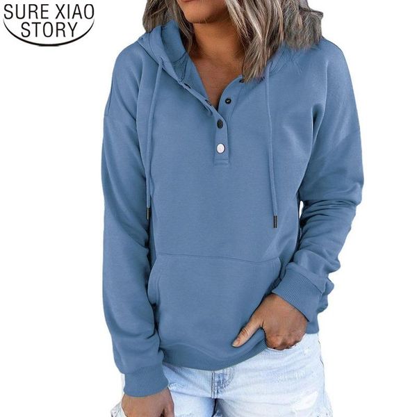women's hoodies & sweatshirts women sweatshirt 2021 casual clothing long sleeve loose drawstring button pocket streetwear 17968, Black
women's hoodies & sweatshirts women sweatshirt 2021 casual clothing long sleeve loose drawstring button pocket streetwear 17968, Black