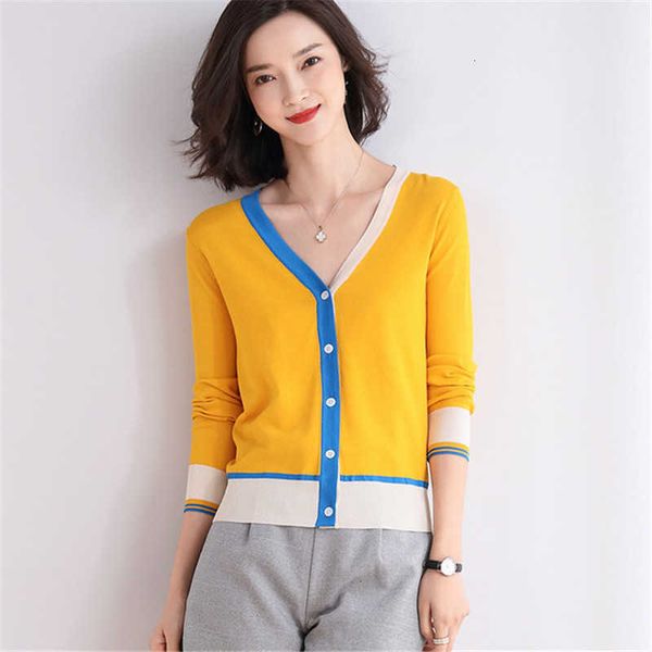 women's sweaters short ice silk knit cardigan for summer ladies v-neck sweater outerwear spring female thin knitwear coat y420 ilrw, White;black
women's sweaters short ice silk knit cardigan for summer ladies v-neck sweater outerwear spring female thin knitwear coat y420 ilrw, White;black