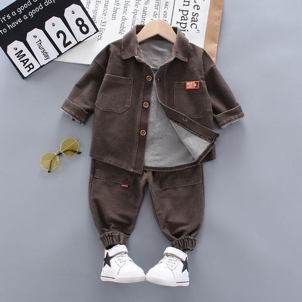 clothing sets baby boy clothes 0-4 years old spring and autumn fashion denim suit boys solid color lapel shirt two-piece, White
clothing sets baby boy clothes 0-4 years old spring and autumn fashion denim suit boys solid color lapel shirt two-piece, White