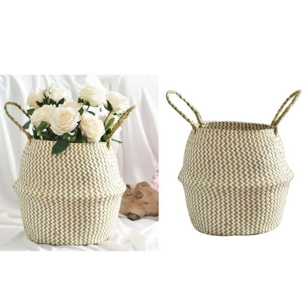 storage baskets nordic woven belly laundry basket handmade seaweed home organizer collapsible with handle plant pot decoration
storage baskets nordic woven belly laundry basket handmade seaweed home organizer collapsible with handle plant pot decoration