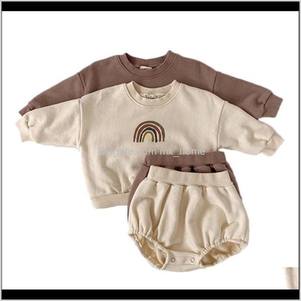 sets baby, & maternity drop delivery 2021 baby boys and girls clothing kids casual long sleeve rainbow pullover sweatshirt + shorts chil, White
sets baby, & maternity drop delivery 2021 baby boys and girls clothing kids casual long sleeve rainbow pullover sweatshirt + shorts chil, White