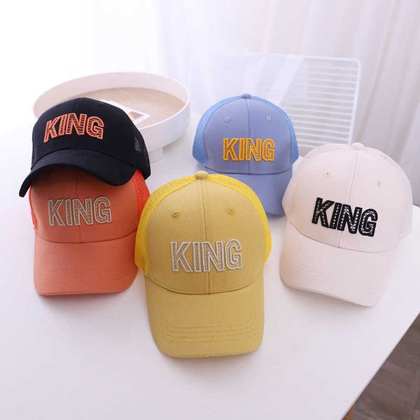 children's hat spring and summer mesh cap letter embroidery king children's net hat outdoor sunscreen hat, Yellow
children's hat spring and summer mesh cap letter embroidery king children's net hat outdoor sunscreen hat, Yellow