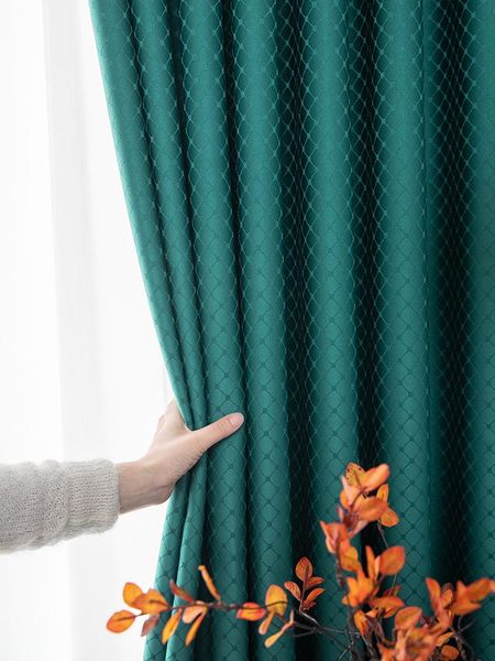 custom made 95% shading rate blackout curtains luxury solid color check style curtain for living room better insulation cortinas & drapes
custom made 95% shading rate blackout curtains luxury solid color check style curtain for living room better insulation cortinas & drapes