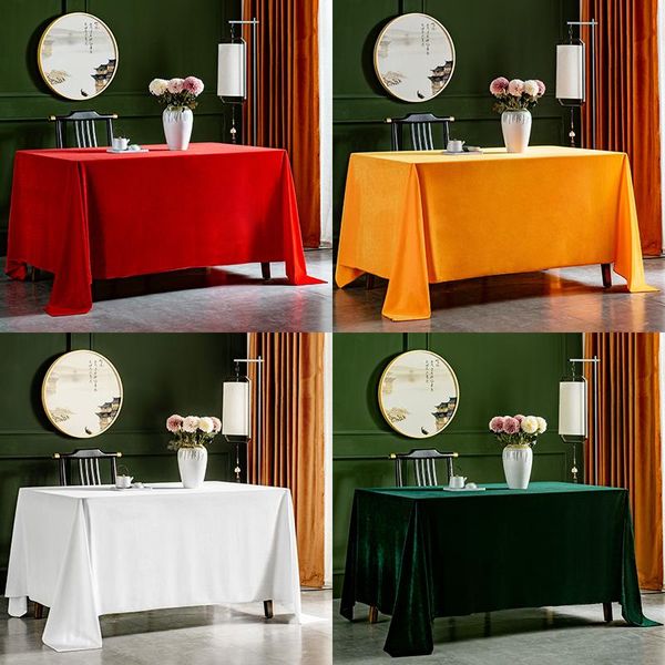 thick gold velvet conference tablecloth desk skirt red flannel table cover household cloth
thick gold velvet conference tablecloth desk skirt red flannel table cover household cloth