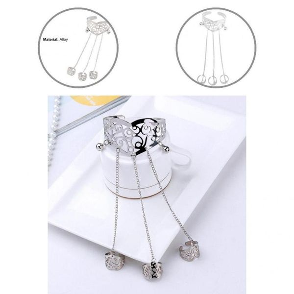 bangle smooth surface sturdy multilayer tassel finger bracelet chain for valentine day, Black
bangle smooth surface sturdy multilayer tassel finger bracelet chain for valentine day, Black