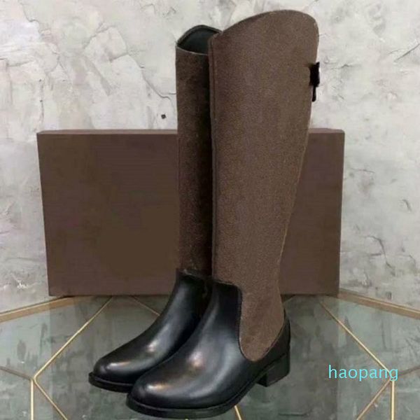 designer- women long boots fashion color matching round head female martin casual wild non-slip leather shoes, Black
designer- women long boots fashion color matching round head female martin casual wild non-slip leather shoes, Black