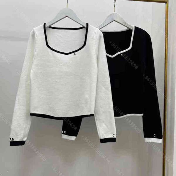 autumn designer hoodie shirt for women clothing long-sleeved sweater cashmere woolen pullover logo cche..l brand womens casual office appare, White;black
autumn designer hoodie shirt for women clothing long-sleeved sweater cashmere woolen pullover logo cche..l brand womens casual office appare, White;black