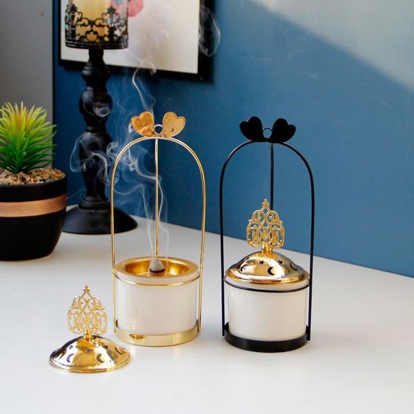 simple incense holder middle east arab gold metal iron art ceramic burner creative hanging basket modern home decor fragrance lamps
simple incense holder middle east arab gold metal iron art ceramic burner creative hanging basket modern home decor fragrance lamps