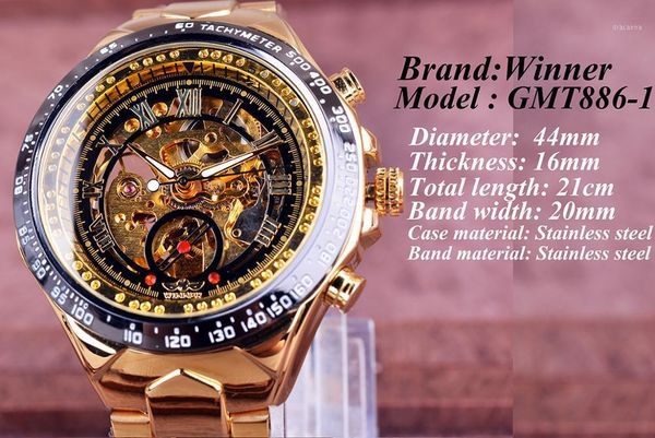 brand winner mechanical sport design bezel golden watch mens watches luxury montre homme clock men automatic skeleton wristwatches, Slivery;brown
brand winner mechanical sport design bezel golden watch mens watches luxury montre homme clock men automatic skeleton wristwatches, Slivery;brown