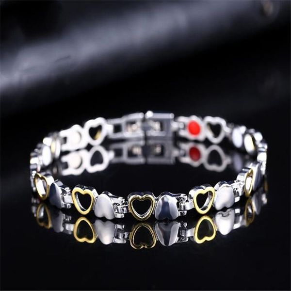 charm bracelets men women healthy magnetic bracelet titanium steel power therapy magnets bangles lovers heart & jewelry, Golden;silver
charm bracelets men women healthy magnetic bracelet titanium steel power therapy magnets bangles lovers heart & jewelry, Golden;silver