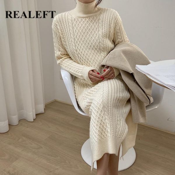 casual dresses realeft 2021 knitted turtleneck women dress female elegant autumn long sleeve natural waist warm knitting winter, Black;gray
casual dresses realeft 2021 knitted turtleneck women dress female elegant autumn long sleeve natural waist warm knitting winter, Black;gray