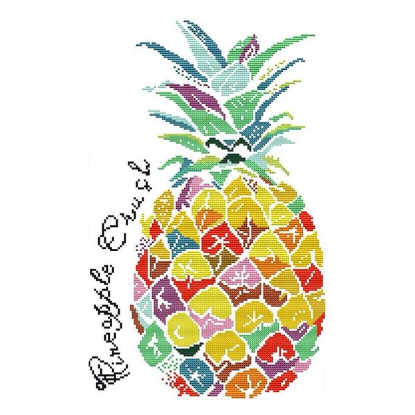 other arts and crafts cross stitch kits stamped of embroidery starter for beginners diy 11ct 3 strands - color pineapple 29cmx56cm
other arts and crafts cross stitch kits stamped of embroidery starter for beginners diy 11ct 3 strands - color pineapple 29cmx56cm