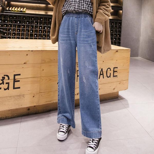 high waist jeans autumn winter style adds fat to enlarge the size woman a in tight straight women's, Blue
high waist jeans autumn winter style adds fat to enlarge the size woman a in tight straight women's, Blue
