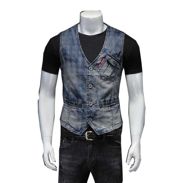 men's jackets four seasons pure cotton retro color combination short sleeve blue slim denim shirt jacket street fashion clothing, Black;brown
men's jackets four seasons pure cotton retro color combination short sleeve blue slim denim shirt jacket street fashion clothing, Black;brown