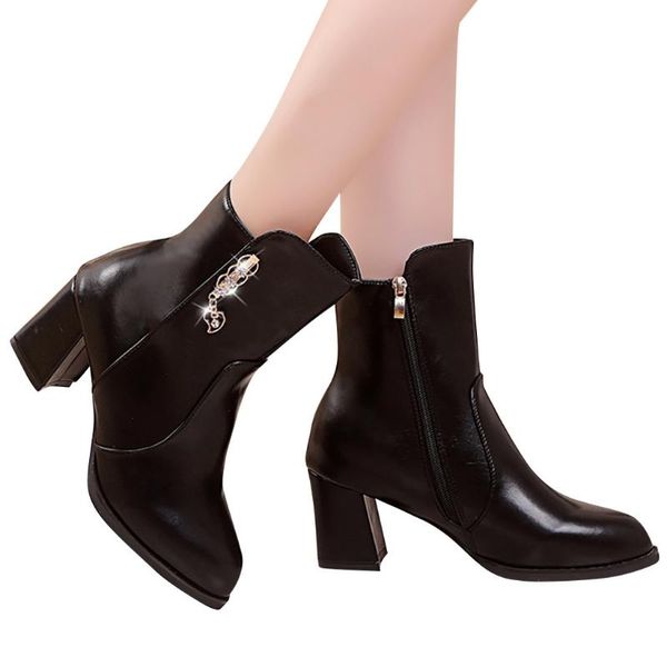 boots women elegant ankle winter 2021 lady stylish leather short boot evening party pointed toe shoes high heel botas warm, Black
boots women elegant ankle winter 2021 lady stylish leather short boot evening party pointed toe shoes high heel botas warm, Black