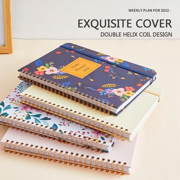 notepads 2022 a5 notebook daily weekly monthly planner agendas spiral organizer note book time schedules floral print notepad stationery, Purple;pink
notepads 2022 a5 notebook daily weekly monthly planner agendas spiral organizer note book time schedules floral print notepad stationery, Purple;pink
