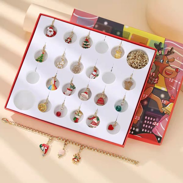 diy jewelry sets charm bracelets christmas calendar gift box christmas's charms bead accessories pendant fit gold bracelet with present, Silver
diy jewelry sets charm bracelets christmas calendar gift box christmas's charms bead accessories pendant fit gold bracelet with present, Silver