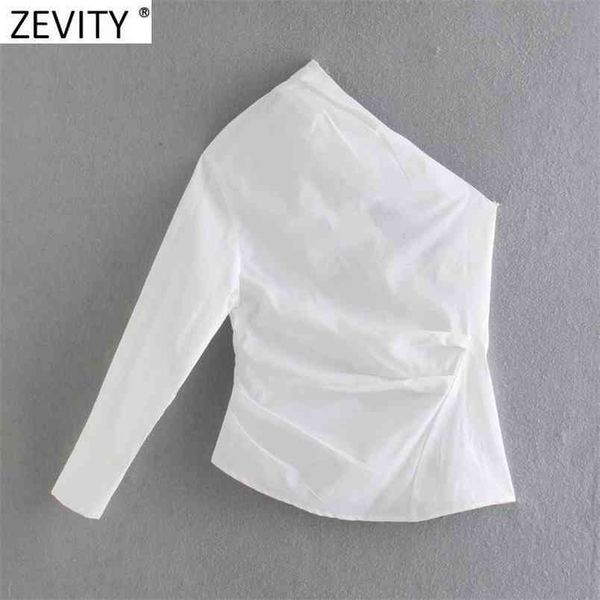 women fashion single shoulder white asymmetric smock blouse ladies back buttons pleated femininas shirt chic ls9306 210420
women fashion single shoulder white asymmetric smock blouse ladies back buttons pleated femininas shirt chic ls9306 210420