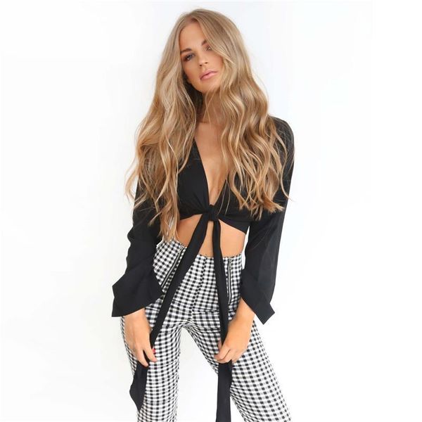 autumn fashion casual tank womens shirt flare long sleeve crop bandage tie front size s l, White
autumn fashion casual tank womens shirt flare long sleeve crop bandage tie front size s l, White