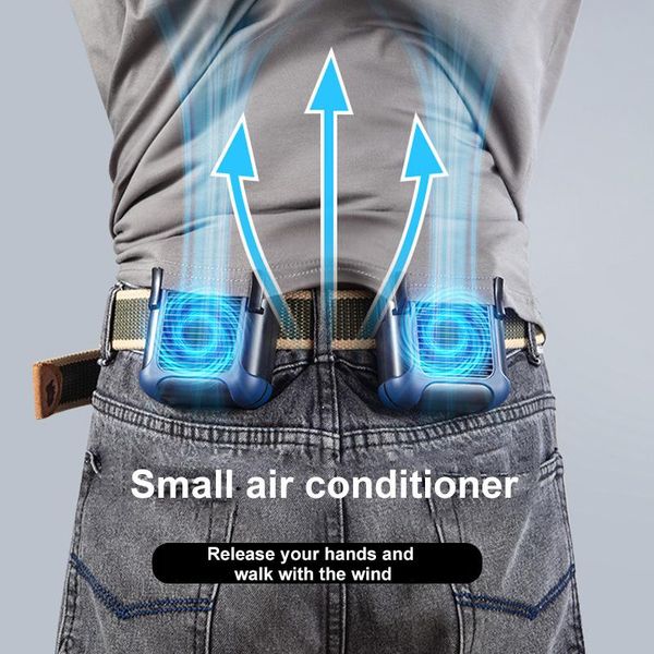electric fans portable mini hanging waist fan usb charging neck leafless third gear lazy outdoor camping sports cooling clip 
electric fans portable mini hanging waist fan usb charging neck leafless third gear lazy outdoor camping sports cooling clip
