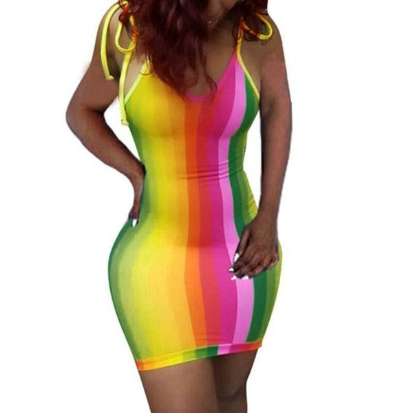 summer womens dress casual sleeveless slim rainbow female beach pleated dresses mini holiday strappy sundresses outfits, Black;gray
summer womens dress casual sleeveless slim rainbow female beach pleated dresses mini holiday strappy sundresses outfits, Black;gray