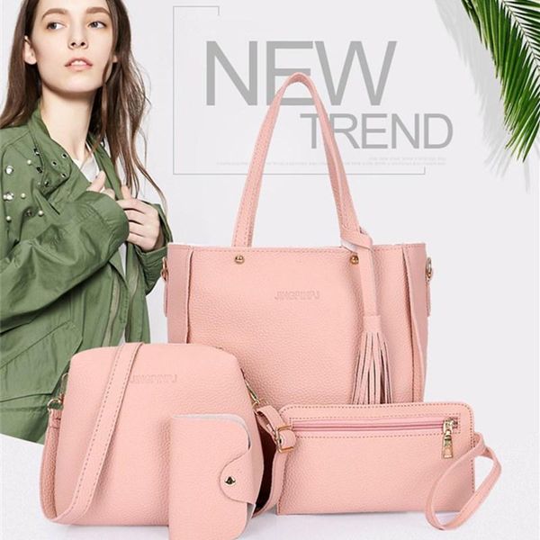 women causal totes handbags pu leather bags 4 sets large capacity ladies messenger shoulder bag female elegant fashion outdoor
women causal totes handbags pu leather bags 4 sets large capacity ladies messenger shoulder bag female elegant fashion outdoor