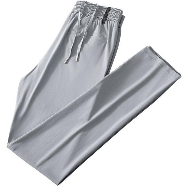 men's pants summer men elastic waist thin ice silk business casual silky feeling quick-dry trousers mens clothing fashion bottoms, Black
men's pants summer men elastic waist thin ice silk business casual silky feeling quick-dry trousers mens clothing fashion bottoms, Black